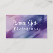 Abstraktes Musterlila Watercolor Visitenkarte (Vorderseite)