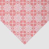 Abstraktes Musterpapier für rote Fliesen Seidenpapier (Ausschnitt)