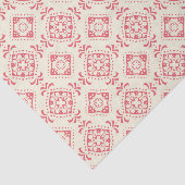 Abstraktes Musterpapier für rote Formen Seidenpapier (Ausschnitt)