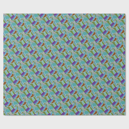 Abstraktes Mustertrennpapier Geschenkpapier (Flach)