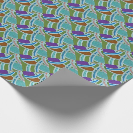 Abstraktes Mustertrennpapier Geschenkpapier (Ecke)