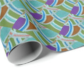 Abstraktes Mustertrennpapier Geschenkpapier (Rolleneckpunkt)