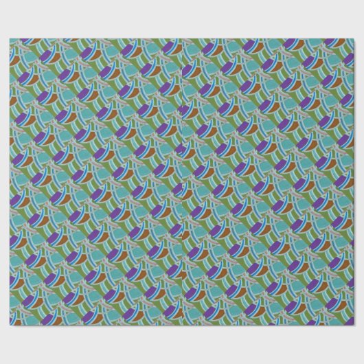 Abstraktes Mustertrennpapier Geschenkpapier (Saum)