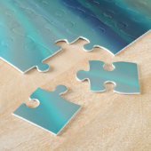 Abstraktes Mystical Lila and Türkise Universum Puzzle (Seite)