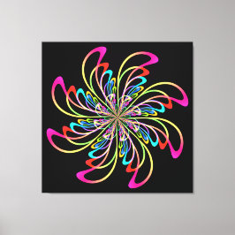 abstraktes Nadelrad Leinwanddruck