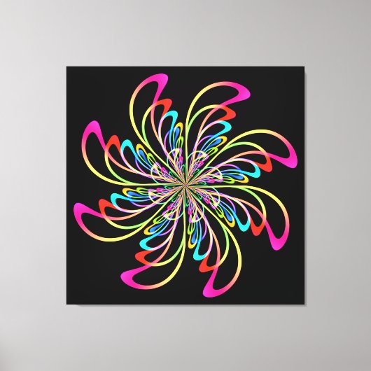 abstraktes Nadelrad Leinwanddruck (Vorderseite)