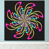 abstraktes Nadelrad Leinwanddruck (Insitu (Holzboden))