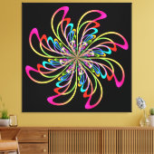 abstraktes Nadelrad Leinwanddruck (Insitu (Wohnzimmer))