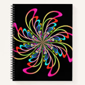 abstraktes Nadelrad Notizblock (Vorderseite)