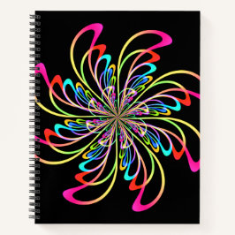 abstraktes Nadelrad Notizblock