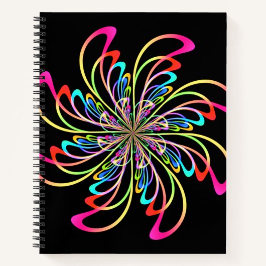 abstraktes Nadelrad Notizblock (Vorderseite)