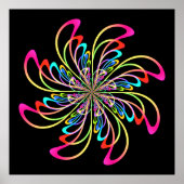 abstraktes Nadelrad Poster (Vorne)