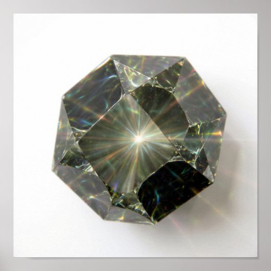 Abstraktes, Nah-up-Glaß - hell und farbig Poster (Vorne)