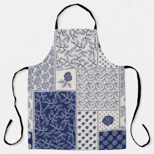 Abstraktes, nahtlos zartes Patchwork-Muster, dunke Schürze