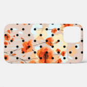 Abstraktes, nahtloses Blumenmuster mit Feldmohn Case-Mate iPhone Hülle (Rückseite (Horizontal))