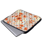 Abstraktes, nahtloses Blumenmuster mit Feldmohn Laptopschutzhülle (Vorne Knopf)