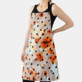 Abstraktes, nahtloses Blumenmuster mit Feldmohn Schürze (InSitu)