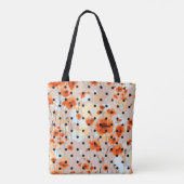 Abstraktes, nahtloses Blumenmuster mit Feldmohn Tasche (Rückseite)