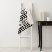 Abstraktes, nahtloses Blumenmuster. Nordischer Sti Sherpadecke (Beispiel)