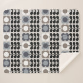 Abstraktes, nahtloses Blumenmuster. Nordischer Sti Sherpadecke (Vorderseite (Horizontal))