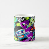 Abstraktes nahtloses Cartoon. Wiederholt mit m Kaffeetasse (Mittel)