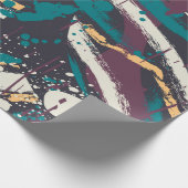 Abstraktes, nahtloses Design mit Grunge-Elem Geschenkpapier (Ecke)