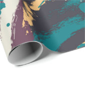 Abstraktes, nahtloses Design mit Grunge-Elem Geschenkpapier (Rolleneckpunkt)