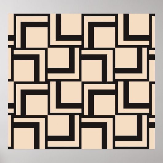 Abstraktes nahtloses geometrisches Muster Poster (Vorne)