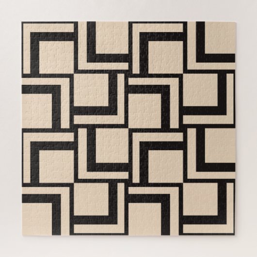 Abstraktes nahtloses geometrisches Muster Puzzle (Vertikal)