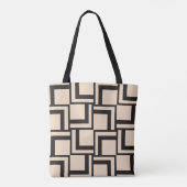 Abstraktes nahtloses geometrisches Muster Tasche (Rückseite)