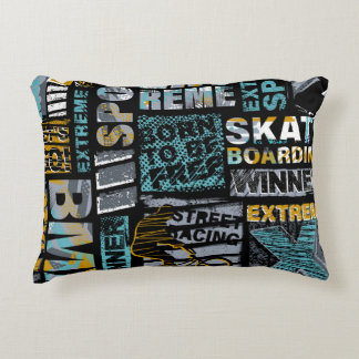 Abstraktes nahtloses Grunge-Muster. Urbaner Modus Dekokissen