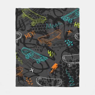 Abstraktes nahtloses Grunge-Muster. Urbaner Modus Fleecedecke