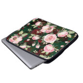 Abstraktes nahtloses, hübsches Muster gezeichnet B Laptopschutzhülle (Vorne Knopf)