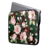 Abstraktes nahtloses, hübsches Muster gezeichnet B Laptopschutzhülle (Vorderseite Links)