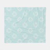 Abstraktes nahtloses Muster der Farbe Powder Blue Fleecedecke (Vorderseite (Horizontal))