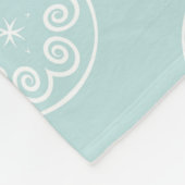 Abstraktes nahtloses Muster der Farbe Powder Blue Fleecedecke (Ecke)