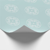 Abstraktes nahtloses Muster der Farbe Powder Blue Geschenkpapier (Ecke)