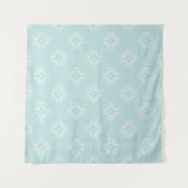 Abstraktes nahtloses Muster der Farbe Powder Blue Wandteppich (Vorderseite (Horizontal))