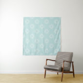 Abstraktes nahtloses Muster der Farbe Powder Blue Wandteppich (Beispiel)