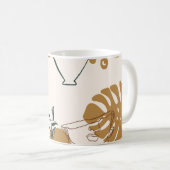 Abstraktes nahtloses Muster des griechischen Skulp Kaffeetasse (VorderseiteRechts)