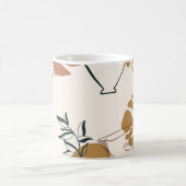Abstraktes nahtloses Muster des griechischen Skulp Kaffeetasse (Mittel)