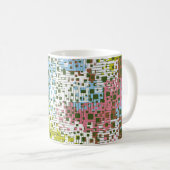 Abstraktes nahtloses Muster. Farben der Frühlingsl Kaffeetasse (VorderseiteRechts)