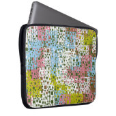 Abstraktes nahtloses Muster. Farben der Frühlingsl Laptopschutzhülle (Vorne Rechts)