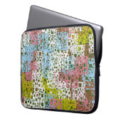 Abstraktes nahtloses Muster. Farben der Frühlingsl Laptopschutzhülle (Vorderseite Links)