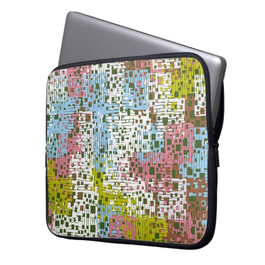 Abstraktes nahtloses Muster. Farben der Frühlingsl Laptopschutzhülle (Vorderseite Links)