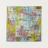 Abstraktes nahtloses Muster. Farben der Frühlingsl Wandteppich (Vorderseite (Horizontal))