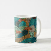 Abstraktes nahtloses Muster. Grunge-Design Kaffeetasse (VorderseiteRechts)