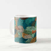 Abstraktes nahtloses Muster. Grunge-Design Kaffeetasse (Vorderseite Links)