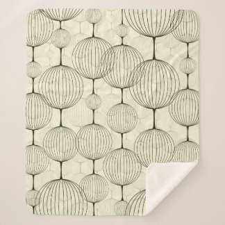 Abstraktes nahtloses Muster, Hintergrund. Nahtlose Sherpadecke