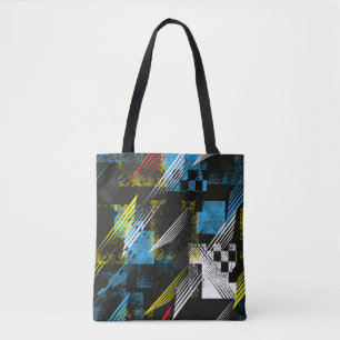 Abstraktes nahtloses Muster. Kreativer Vintager Ba Tasche